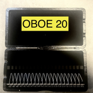 Em wood reed case with springs : 20 oboe reeds